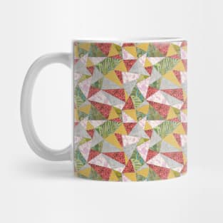 Pattern clash quilt triangle Mug